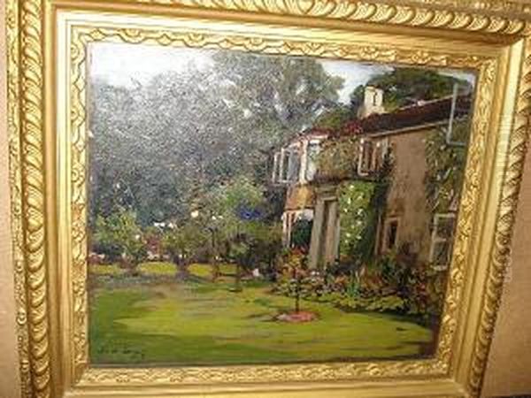 House And Gardens Oil Painting by Alexander Jamieson