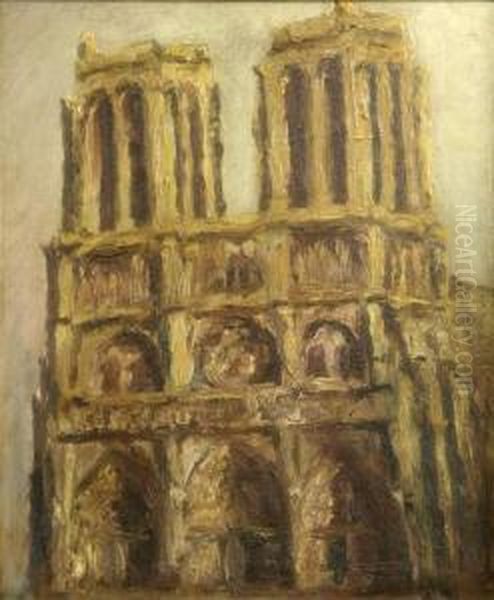 Notre Dame Oil Painting by Alexander Jamieson