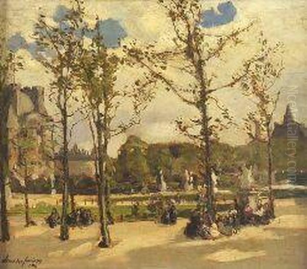 Tuileries Garden Oil Painting by Alexander Jamieson