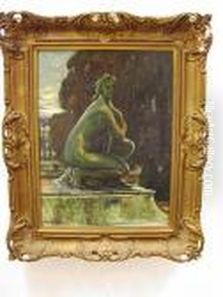 Statue, Possibly Versailles Oil Painting by Alexander Jamieson