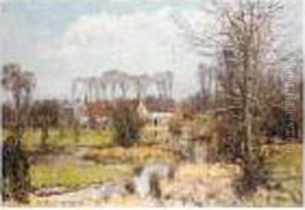 Spring In Weston Turville Oil Painting by Alexander Jamieson