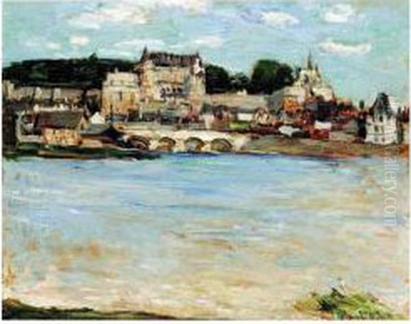 Amboise Castle On The Loire, France Oil Painting by Alexander Jamieson