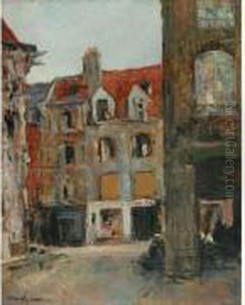 Rue Aux Arcades Oil Painting by Alexander Jamieson