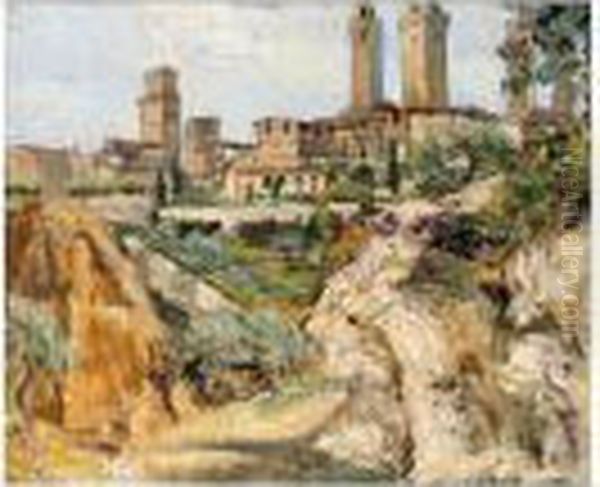 San Gimignano Oil Painting by Alexander Jamieson