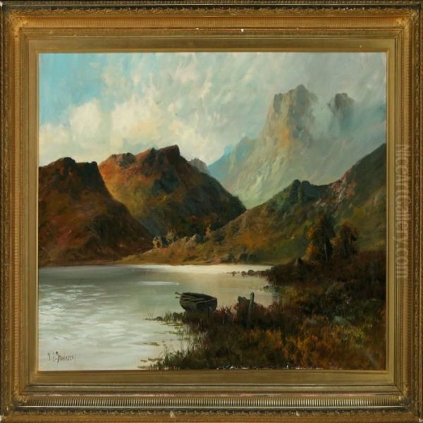 Mountianscape, Fall Oil Painting by F.E. Jamieson