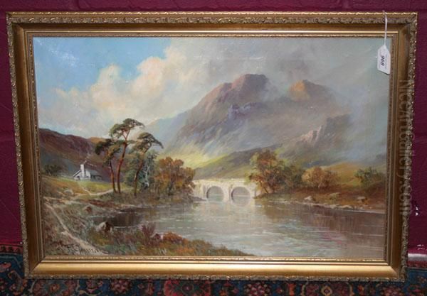 Allan Water Oil Painting by Frances E. Jamieson