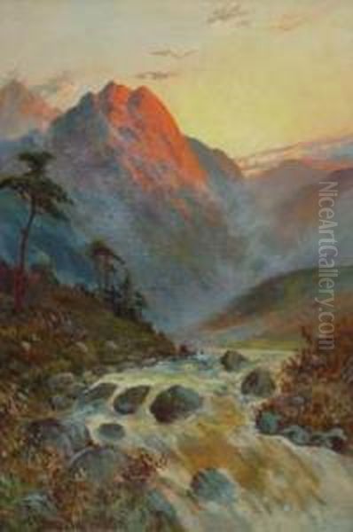 Highland River Scenes Oil Painting by Frances E. Jamieson