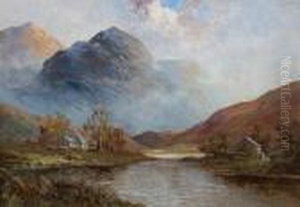 Loch Earn Oil Painting by Frances E. Jamieson