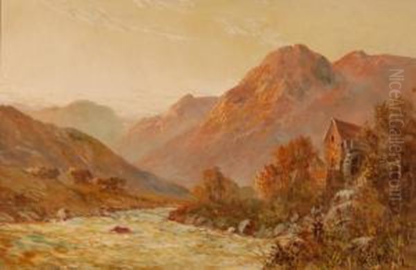 Highland River Oil Painting by Frances E. Jamieson