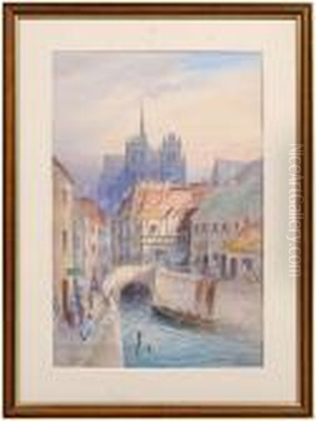 Amiens Oil Painting by Frances E. Jamieson