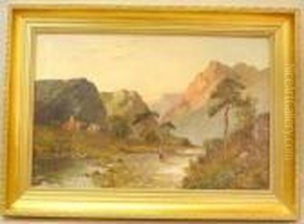 Wales Landscape Painting by Frances E. Jamieson