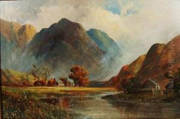 Nearglencoe Oil Painting by Frank E. Jamieson