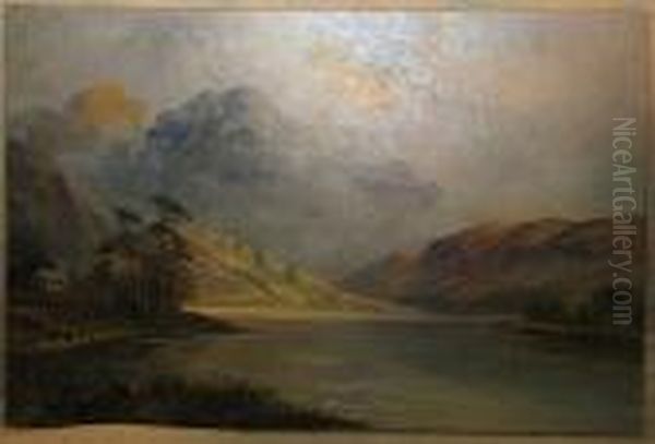 Loch Earn Oil Painting by Frank E. Jamieson