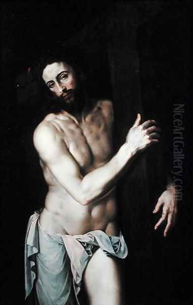 Christ Carrying the Cross Oil Painting by Michiel van Coxie