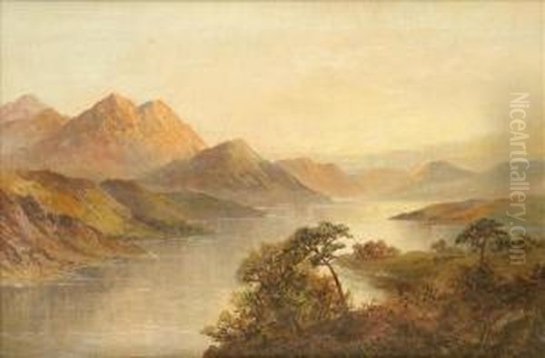 Loch Lomond,loch Katrine Oil Painting by Frank E. Jamieson