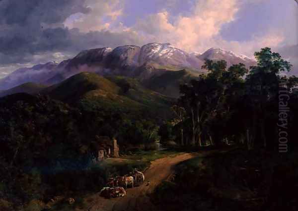 The Buffalo Ranges, 1864 Oil Painting by Nicholas Chevalier