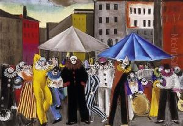 The Circus Oil Painting by David Jandi