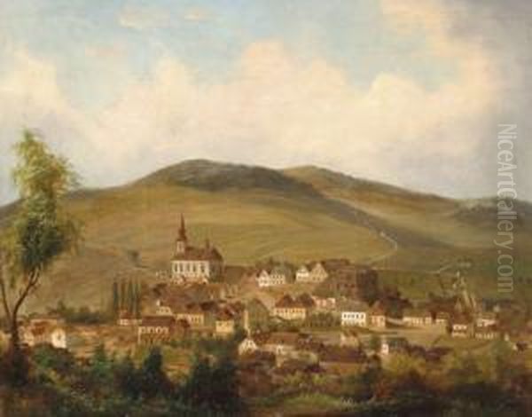 Varoska Latkepe Oil Painting by J. Wilhelm Jankowski