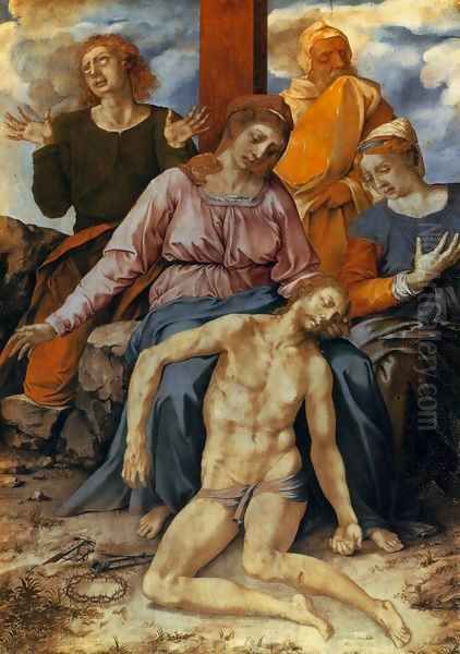 Pieta Oil Painting by Giorgio-Giulio Clovio