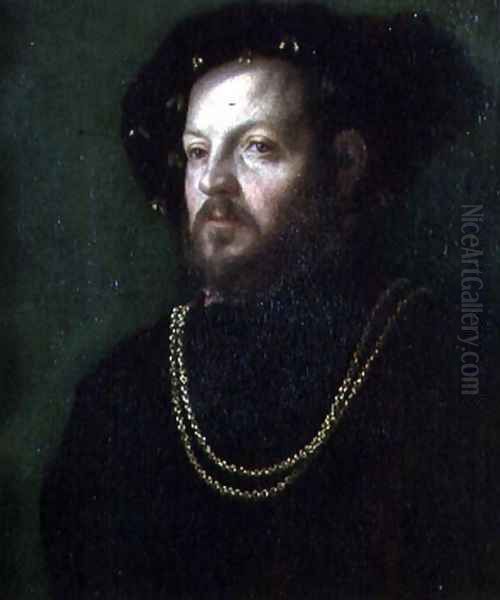 Portrait of a man Oil Painting by Girolamo da Carpi