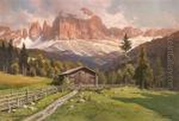 Rosengarten Oil Painting by Georg Janny