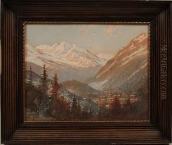 Badgastein Von Der Schwarzenliesl Aus by Georg Janny