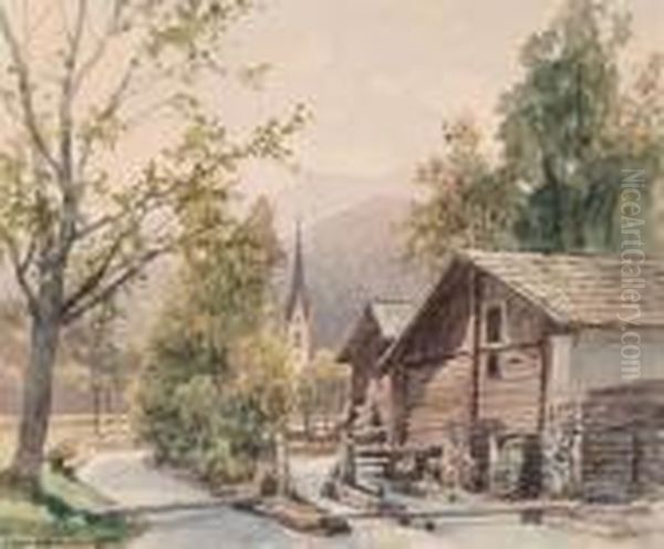 Aus Amlach Bei Lienz Oil Painting by Georg Janny