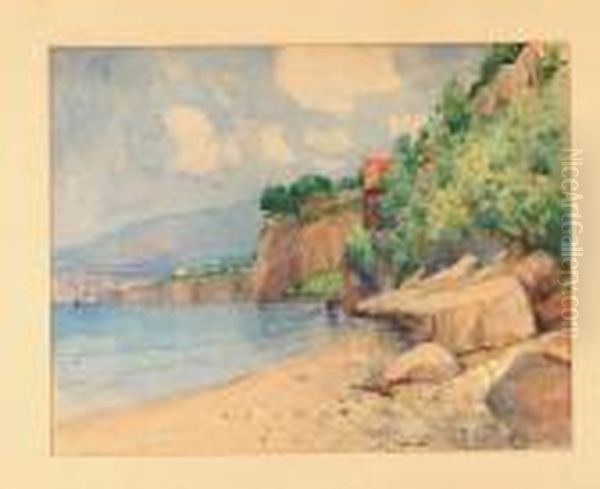 Widok Z Sorrento, 1925 R. Oil Painting by Stanislaw Janowski