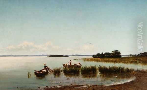 The Lagoon Oil Painting by Nazzareno Cipriani