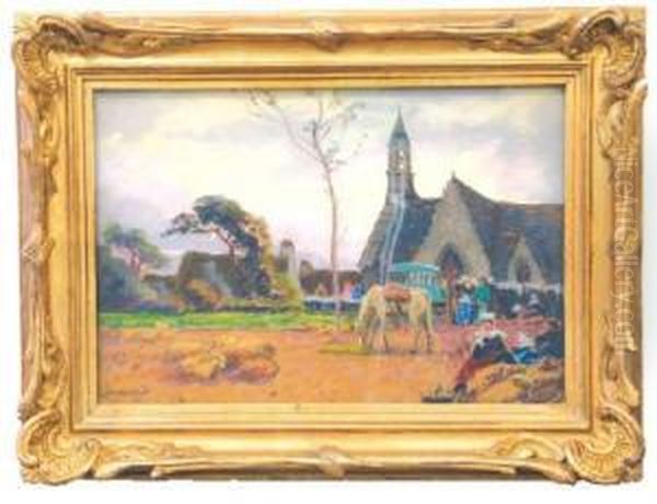  Chapelle De La Clarte  Oil Painting by Mathurin Janssaud