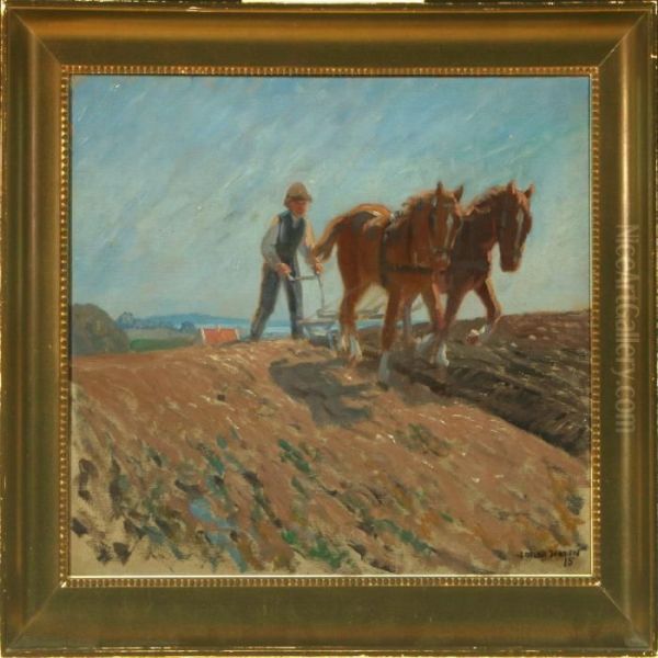 In The Field Oil Painting by Luplau Janssen