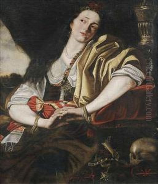 The Penitent Magdalene. Oil Painting by Abraham Janssens van Nuyssen