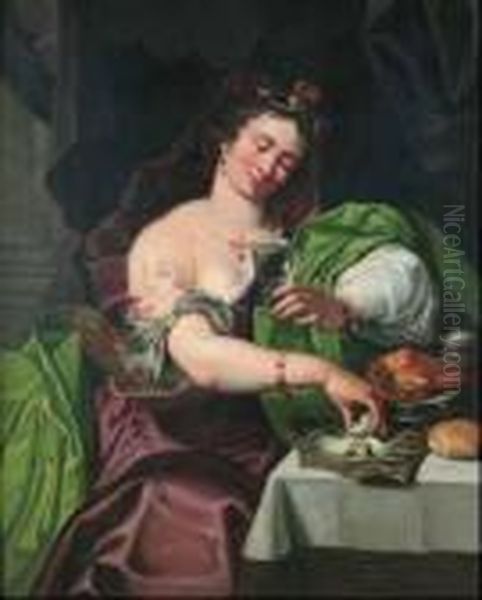 La Zingara Oil Painting by Abraham Janssens van Nuyssen