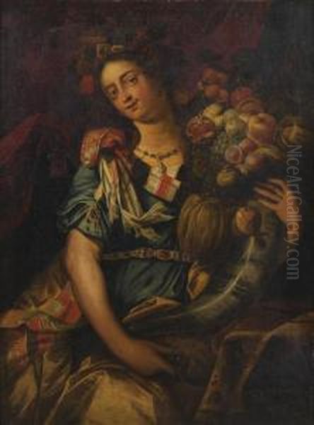 L'allegorie De L'ete Oil Painting by Abraham Janssens van Nuyssen