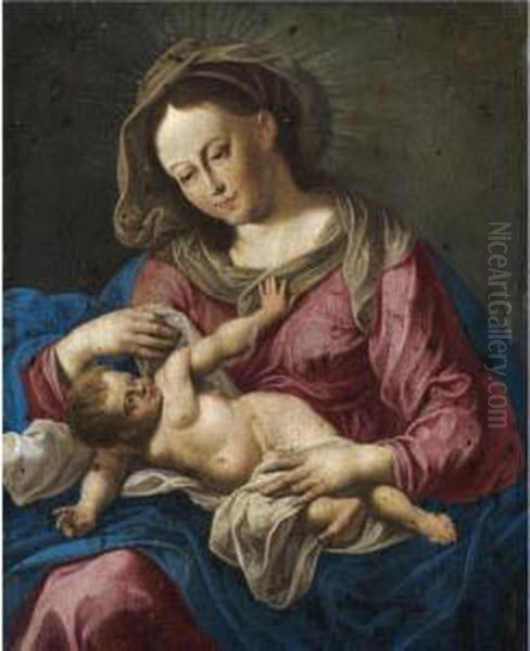 The Madonna And Child Oil Painting by Abraham Janssens van Nuyssen