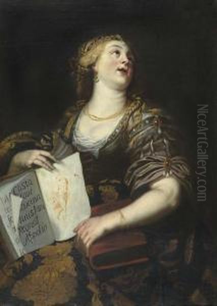 The Cumaean Sibyl. Oil Painting by Abraham Janssens van Nuyssen