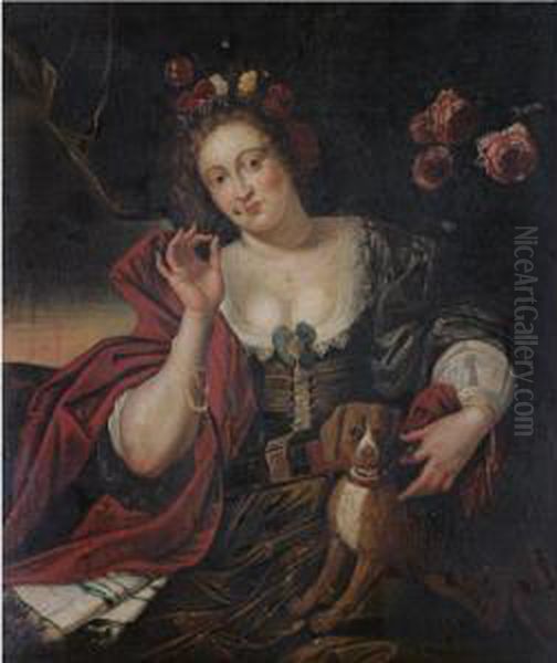 An Allegory Of Spring Oil Painting by Abraham Janssens van Nuyssen