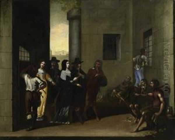 Imprisoned Oil Painting by Hieronymus Janssens