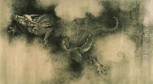 Nine Dragons, Southern Song dynasty, found in China, 1244 (3) Oil Painting by Rong Chen