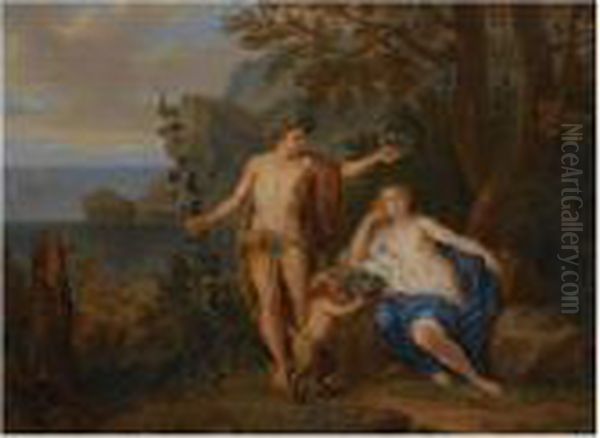 Bacchus And Ariadne Oil Painting by Victor Honore Janssens