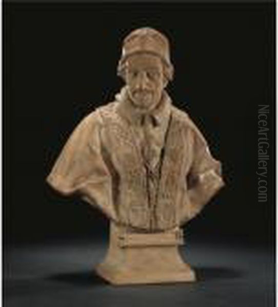 Rome, Late 17th Century
 

 
 A Terracotta Bust Of Pope Innocent Xi Oil Painting by Victor Honore Janssens