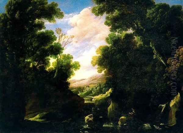 Leafy landscape Oil Painting by Francisco Collantes