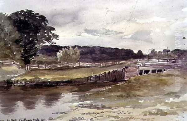 From the Mill, Chilham Oil Painting by Sir Henry Cole