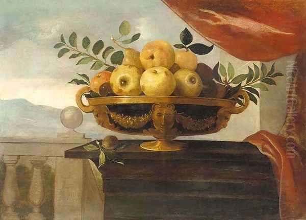 Still-Life of Fruit Oil Painting by Pedro de Camprobin