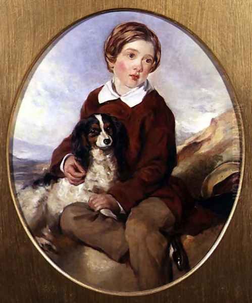 The Artist's Son Walter Oil Painting by Thomas Crane