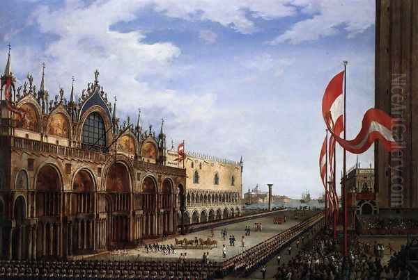 The Return of the Horses of San Marco 1815 Oil Painting by Vincenzo Chilone