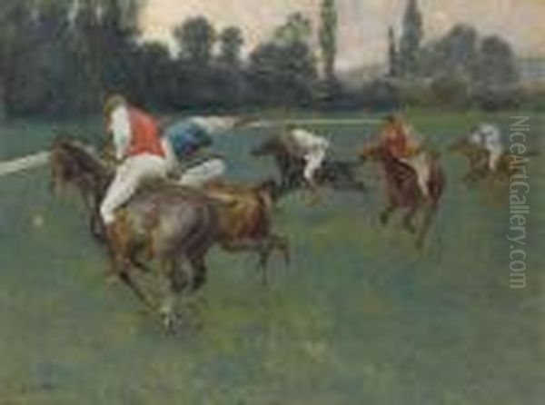 Polo Oil Painting by Pierre Georges Jeanniot