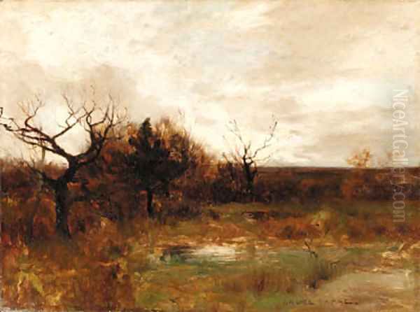 November Study Oil Painting by Robert Bruce Crane