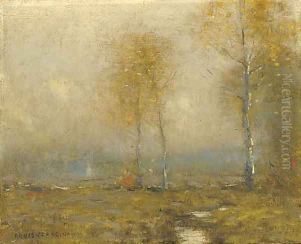 Autumn Landscape Oil Painting by Robert Bruce Crane