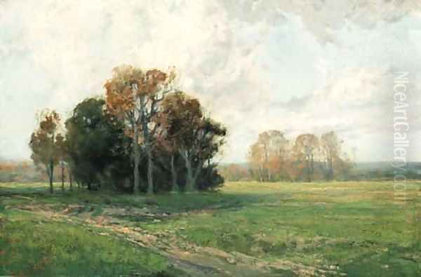 Ohio Landscape Oil Painting by Robert Bruce Crane